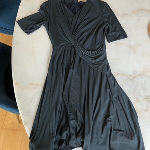 Size 8 M.M. Lafleur very dark green/blue dress